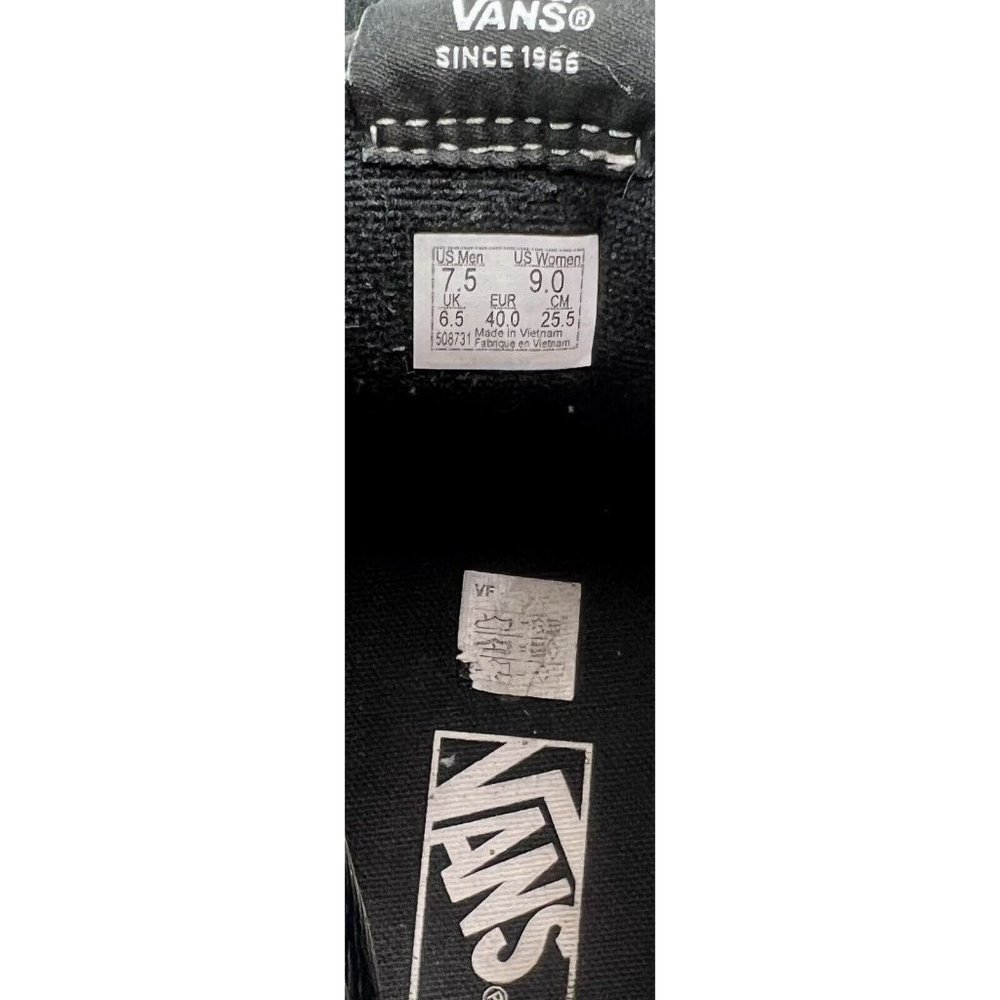 Vans sk8 Hi Skulls Sneaker 508731 Mens 7.5 Black White - Picture 7 of 9